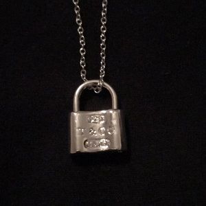 925 silver necklace with padlock